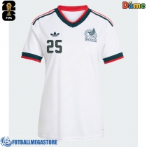 Fotballdrakt Dame Mexico Roberto Alvarado #25 Bortedrakt VM 2026 Kortermet